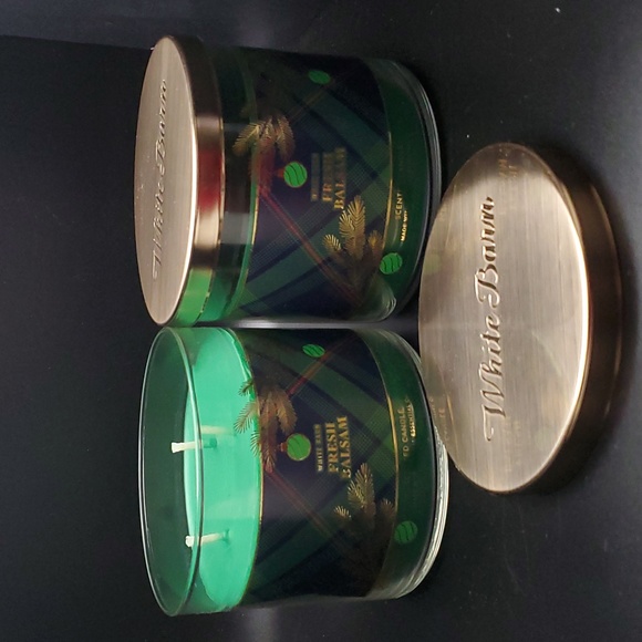 White Barn Accents 2 Pc White Barn Fresh Balsam 3wick Candle Poshmark